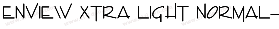 Enview Xtra Light Normal字体转换
